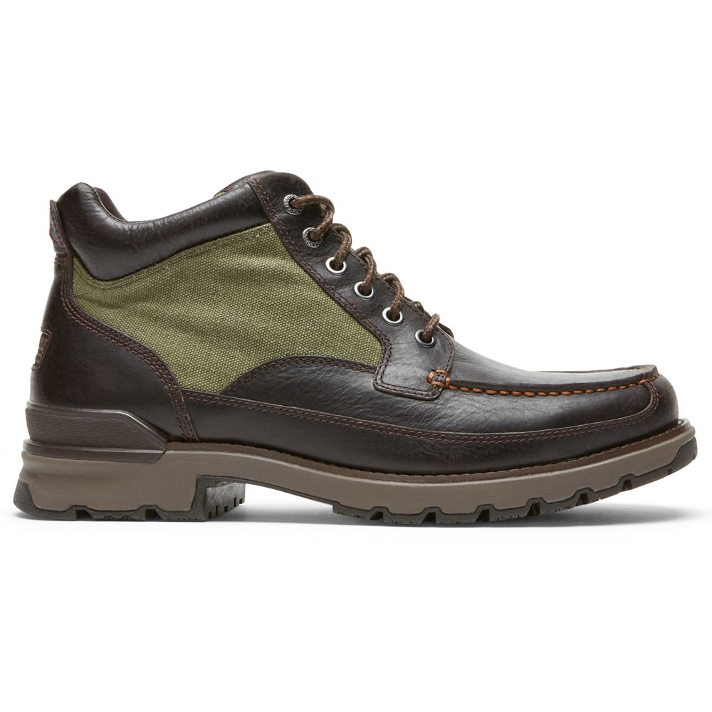 Stivali Rockport Uomo - Total Motion Trek Keota Waterproof - Marroni Scuro - EOPQTSR-18